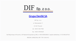 Desktop Screenshot of dif-tool.pl